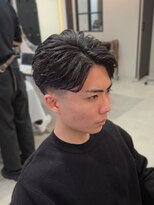 オールバックショート