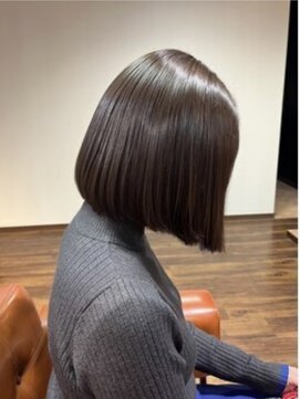 ランソ 新宿(RUNSO) 暗めカラー×グランマッシュ×デザインカラー