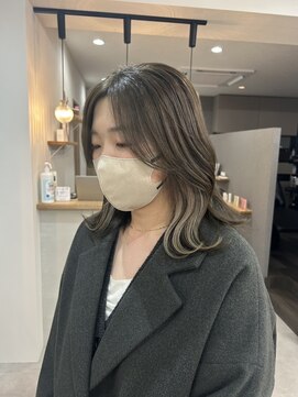 カプア 仙台駅前店(Kapua) インナーカラーケアブリーチミルクティーベージュ