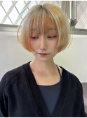 オレンジカラー デザインカラー ケアブリーチ