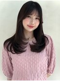ワンカール/レイヤーカット/レイヤー/セミロング/簡単アレンジ