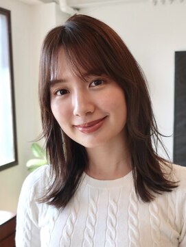 アビー(ABBEY) ワンカールでできるレイヤーミディ/レイヤー/くびれミディアム