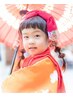 【七五三クーポン】3歳お着付け(被布)+セット+メイク 8800円