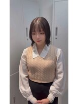ザ シェノン ウメダ(THE CHAINON UMEDA)&nbsp;ダークパープル/ナチュラルショート/夏のヘアアレンジ/大阪梅田
