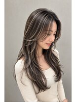 ヘアーズ ベリー 玉造店(hairs BERRY) 大人上品デザインハイライト×グレージュハイライト