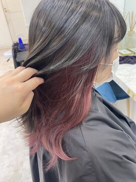 アプリバイリアン 浦和2号店(appri by Rien) インナーカラー/チェリーピンク