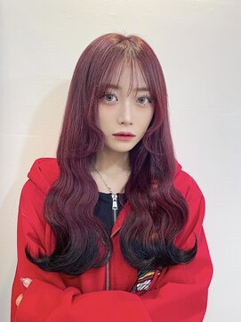 アンククロス 青山店(ANKH CROSS) 《韓国ヘア》裾カラーブラック(天水悠斗)