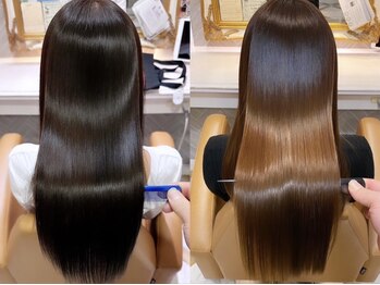 ロンド パルティール 大宮(Lond partir)の写真/[1stepトリートメント+カット+柔らか縮毛矯正￥15800]傷みを最小限に抑える施術。前髪縮毛矯正も。[大宮]