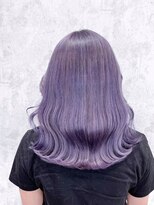 デミヘアー(Demi hair) 透け感ラベンダーカラー×ゆるふわウェーブ