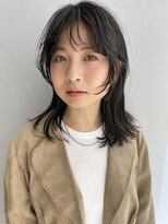 フェンヘアーアイス 中目黒(Fen.hair ici)&nbsp;20代30代大人可愛いミディアムウルフ地毛風カラー