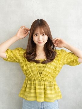 フレーム 博多店(FRAME) レイヤーカット顔周り×ブリーチ無し透明感ナチュラルベージュ