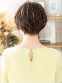 ■似合わせカットくせ毛風抜け感丸みショート611★上尾30代40代