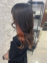 プライズ 池袋店(prize)&nbsp;インナーカラーケアブリーチ使用オレンジカラー池袋