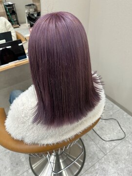 シカ 神戸三宮元町店(Cica) ラベンダー　ハイトーン　ダブルカラー　ブリーチ　ケアブリーチ