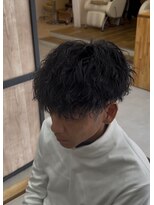 メンズギフト(men's GIFT)&nbsp;刈り上げツーブロックツイストスパイラルパーマメンズマッシュ