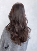 美髪顔周りレイヤーロングくびれヘア_ba440083
