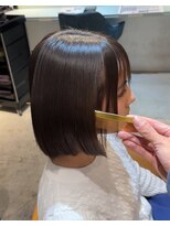 ロンド シャルム 吉祥寺(Lond charme) ブリーチなしチェリーブラウン髪質改善縮毛矯正酸性ストレート