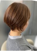似合わせショート/ショートボブ/マロンベージュ/江坂