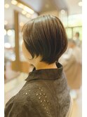 爽やか上品な丸みショート×自然な艶感アッシュブラウン