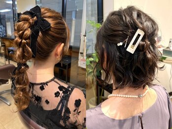 タヤ ハービスPLAZA ENT店(TAYA)の写真/【ヘアアレンジ￥4,400～】結婚式/二次会/イベントetc…特別な日のヘアセットアレンジはお任せ♪