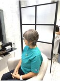 白髪ぼかし/白髪改善カラー/ショート/透明感カラー/脱白髪染め