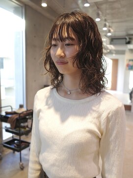 ボブウルフパーマ