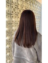 ワクヘアー(WaKu hair) ロングレイヤー×オレンジブラウン