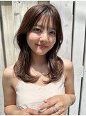 くびれミディアム シースルーバング