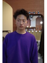 エディ(Edy) メンズパーマツイストスパイラルパーマ刈り上げ眉毛カット岡山
