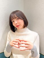 ロンド レイ 立川(Lond Ray)&nbsp;ミニボブレイヤー/レイヤーカット/ウォームベージュ/顔周り/立川