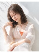 アッシュ 学芸大学店(Ash)&nbsp;ミディアムボブ/大人女性/ラテ系カラー/脱白髪染め/白髪ぼかし