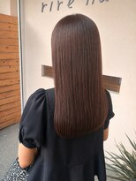 リールヘアー 大野城店(rire hair) 髪質改善カラーで艶髪に