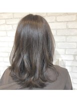 ブルー(BLUE)&nbsp;セミディ×グレージュ