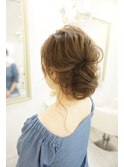 大人ルーズアップ　ヘアセット