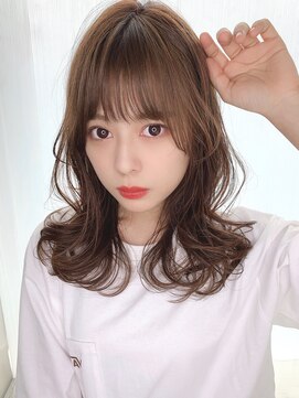 アリスバイアフロート 自由が丘(ALICe by AFLOAT) 韓国カットヘア（前髪大人かわいいココアブラウン）