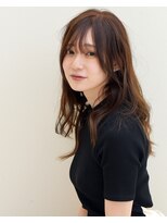 ヴィス ベリー店 ダークカラー＆サイドバングミディ　【前田泰助】