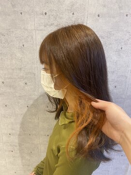 レイフィールド 関店 オレンジイヤリングカラー