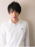 ビジネスにも好感度◎抜け感黒髪メンズカットO