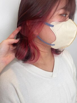 トッカ 天王寺店(tocca) 【tocca天王寺】インナーカラー×チェリーピンク