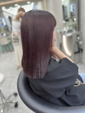 ロンド マーレ 天神大名店(Lond mare) ピンクブラウン/暖色カラー/カシスピンク/韓国ヘア/顔周りカット