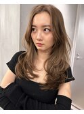 韓国ヘアイメチェンハッシュカット似合わせカットレッドブラウン