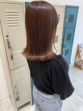 クレーデヘアーズ 周南久米店(crede hairs) 切りっぱなしオレンジ