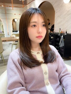 ロンド エスポワール 錦糸町(Lond espoir) 韓国レイヤーカット顔周りくびれグレージュ髪質改善
