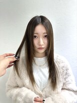 ヴィオットバイサロン(Viot by Salon)&nbsp;前髪あり髪質改善姫カットセミディカールシアーカラー縮毛矯正
