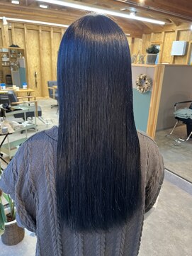 アフターニュース 新潟(afternews) ネイビーブルー/ダブルカラー/ケアブリーチ/髪質改善/駅南