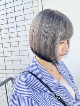 シー(shii..) 《shii../内城》#切りっぱなしボブ #エンドカラー