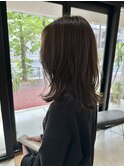 ラフレイヤー×暗めオリーブカラー