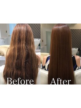 クセや広がりでお悩みの方必見！ナチュラルなストレートヘアで毛先までつるんと♪憧れの美髪に☆