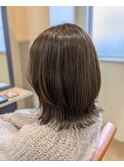 シークレットハイライト白髪ぼかしアッシュベージュ