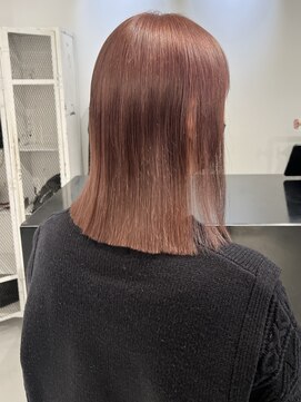 ココ 原宿(KOKO) ピンク黒髪小顔クラゲヘアーオリーブグレーココアベージュ